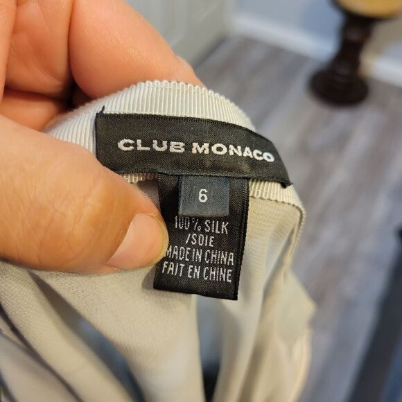 Club Monaco floral silk skirt Sz 6 - Picture 4 of 9